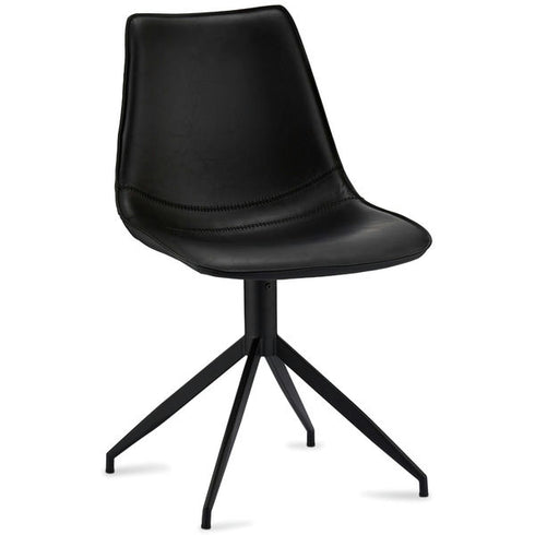 Set of 2 Black Dining Chairs Isabel